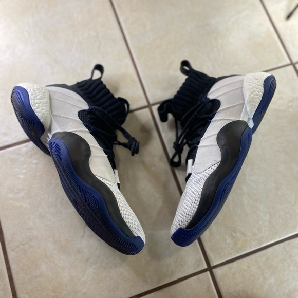 adidas crazy byw x black white purple